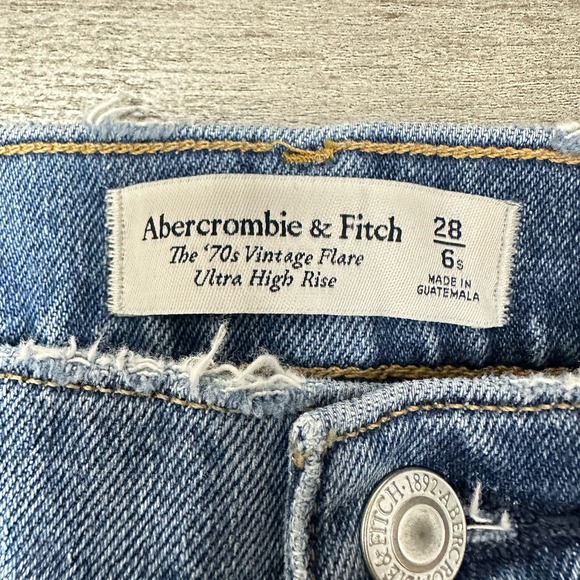 Abercrombie & Fitch Blue Flare Jeans - Picture 6 of 12